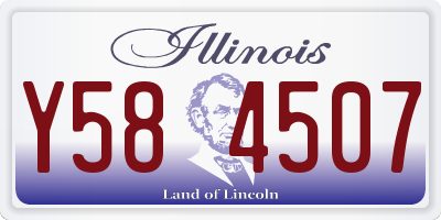 IL license plate Y584507