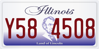IL license plate Y584508