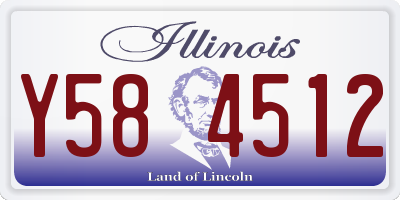 IL license plate Y584512