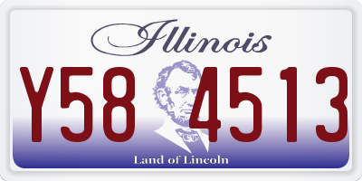 IL license plate Y584513