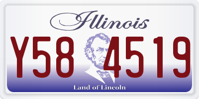 IL license plate Y584519