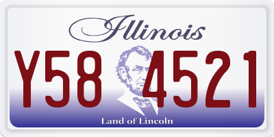 IL license plate Y584521
