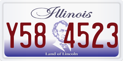 IL license plate Y584523