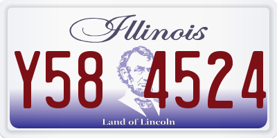 IL license plate Y584524