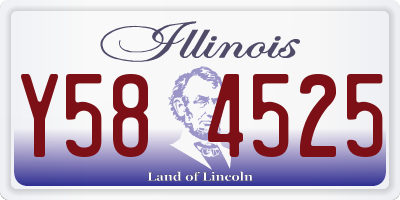 IL license plate Y584525