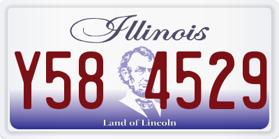 IL license plate Y584529