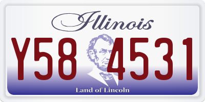 IL license plate Y584531