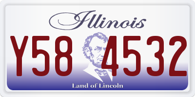 IL license plate Y584532