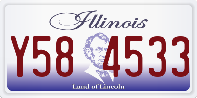 IL license plate Y584533
