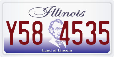 IL license plate Y584535