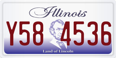 IL license plate Y584536