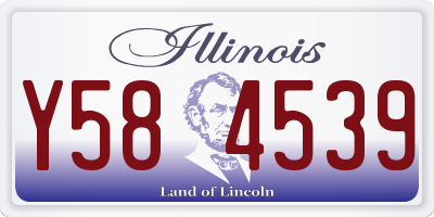 IL license plate Y584539
