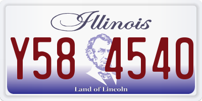IL license plate Y584540