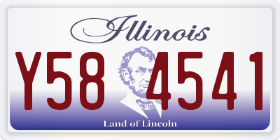 IL license plate Y584541