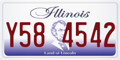 IL license plate Y584542