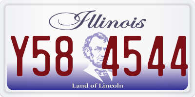 IL license plate Y584544