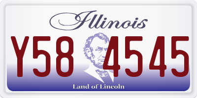 IL license plate Y584545