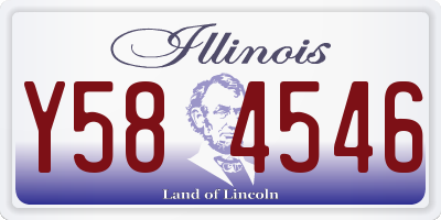 IL license plate Y584546