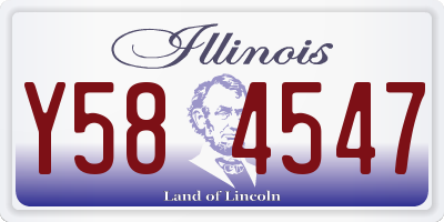 IL license plate Y584547