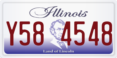 IL license plate Y584548