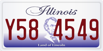 IL license plate Y584549
