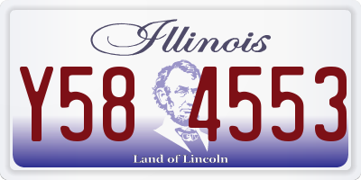 IL license plate Y584553