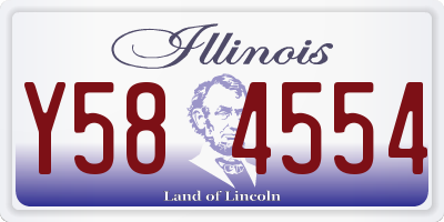 IL license plate Y584554