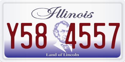 IL license plate Y584557