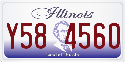 IL license plate Y584560