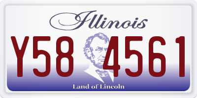 IL license plate Y584561