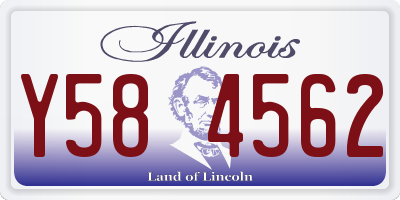 IL license plate Y584562