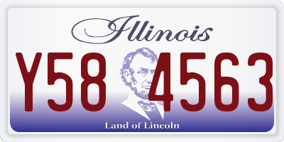 IL license plate Y584563