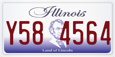 IL license plate Y584564