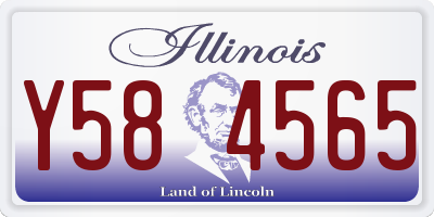 IL license plate Y584565