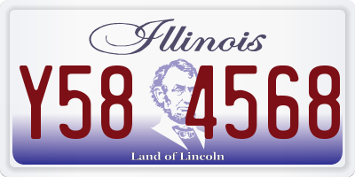 IL license plate Y584568