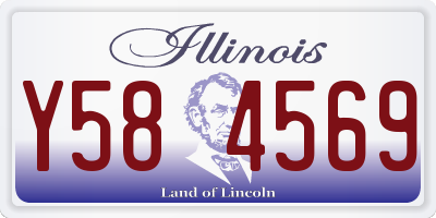 IL license plate Y584569
