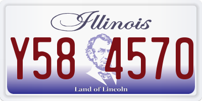 IL license plate Y584570