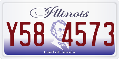 IL license plate Y584573