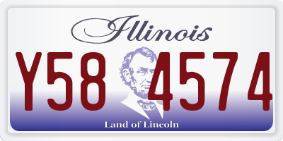 IL license plate Y584574