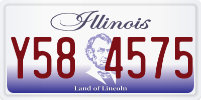 IL license plate Y584575