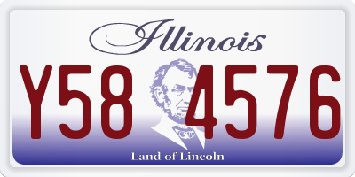 IL license plate Y584576