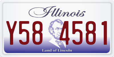 IL license plate Y584581
