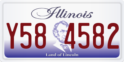 IL license plate Y584582