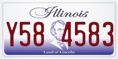 IL license plate Y584583