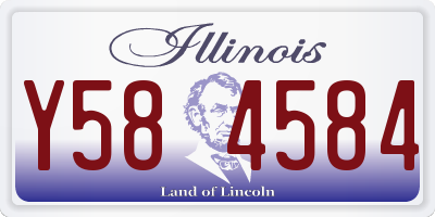 IL license plate Y584584
