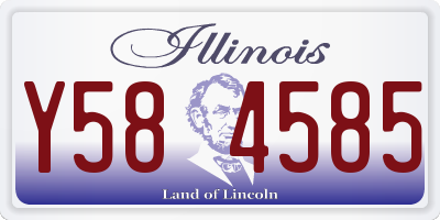 IL license plate Y584585