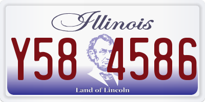 IL license plate Y584586
