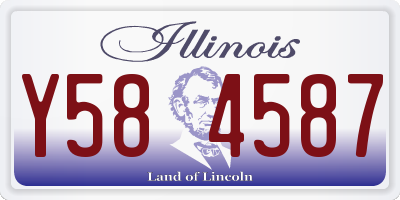IL license plate Y584587