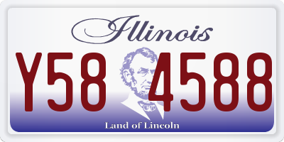 IL license plate Y584588