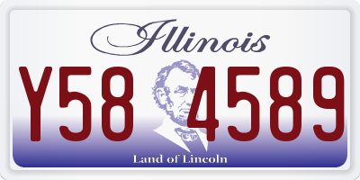 IL license plate Y584589